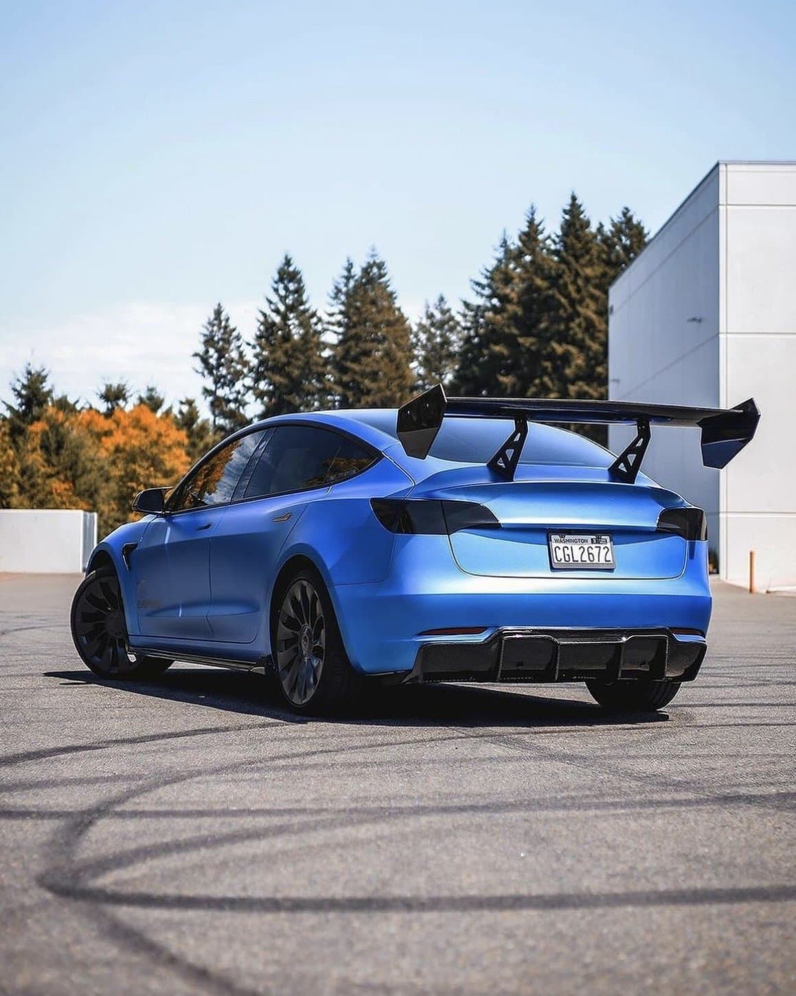 KPMF Matte Iced Blue Titanium på folierad bil hos Dala AutoVision