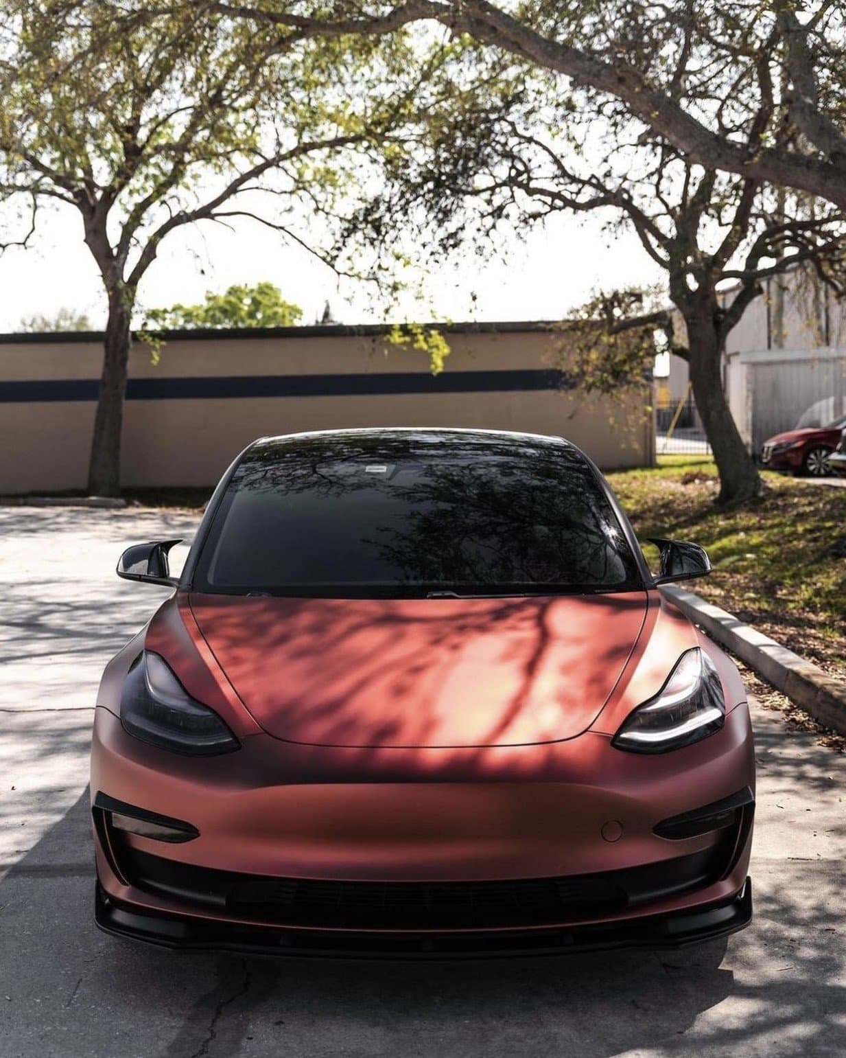 KPMF Matte Russet Red på folierad bil hos Dala AutoVision