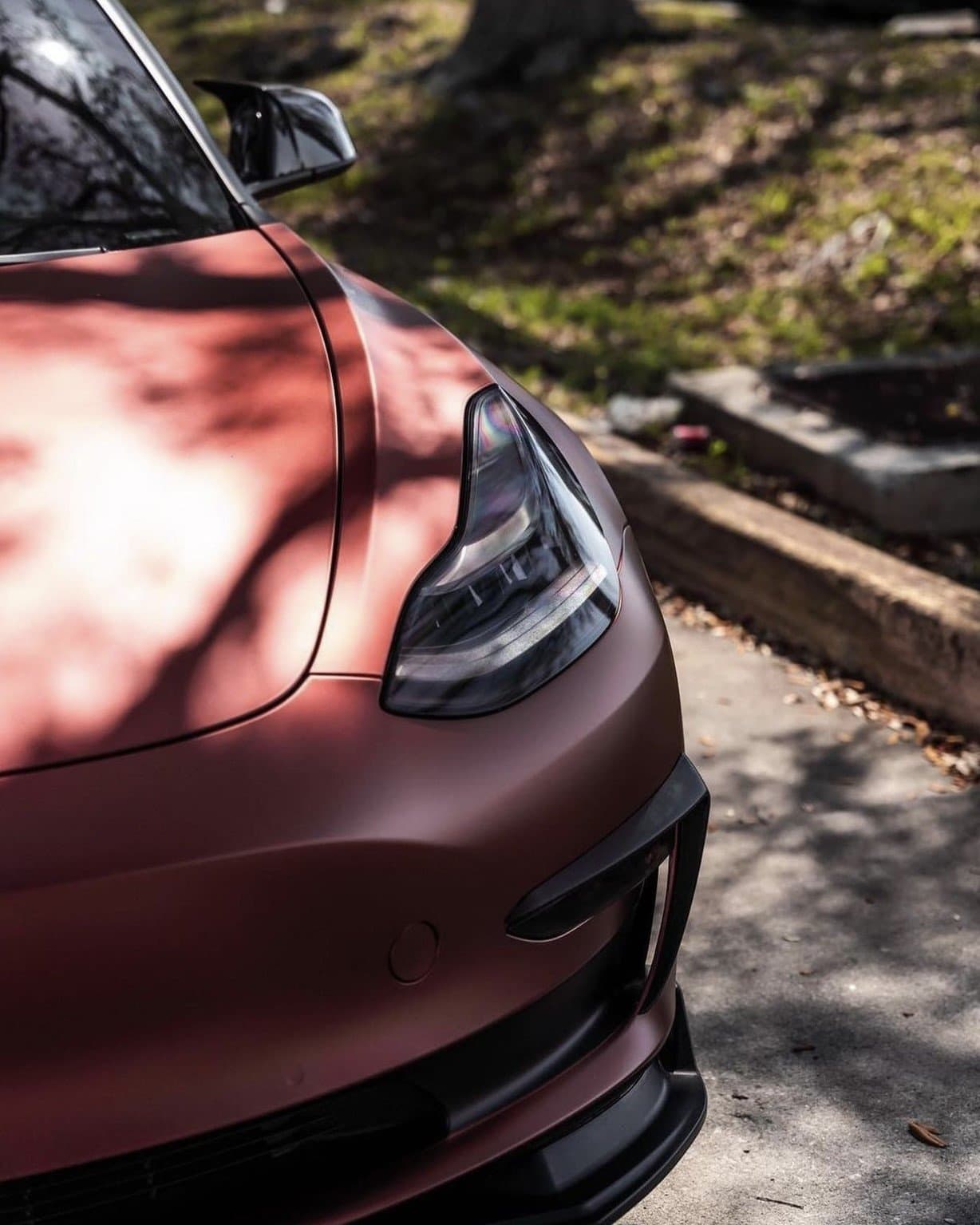 KPMF Matte Russet Red på folierad bil hos Dala AutoVision