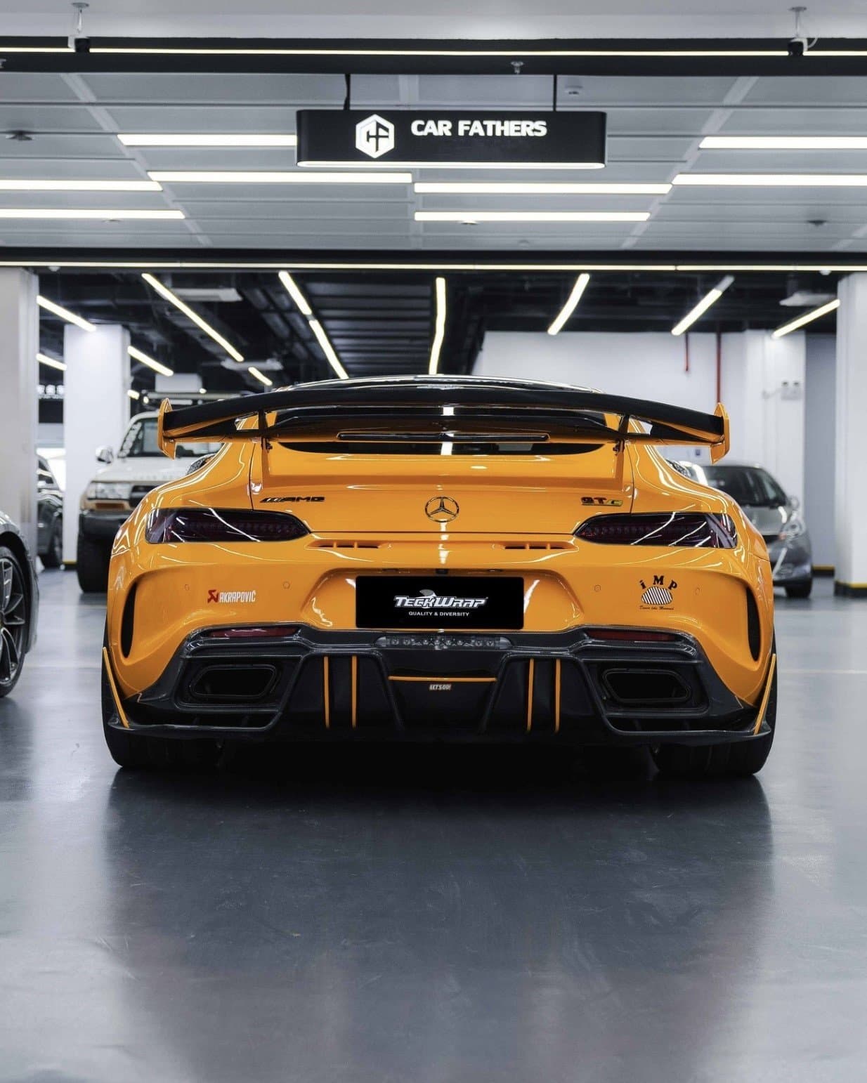 TeckWrap Papaya Orange (CG54-HD) på folierad bil hos Dala AutoVision