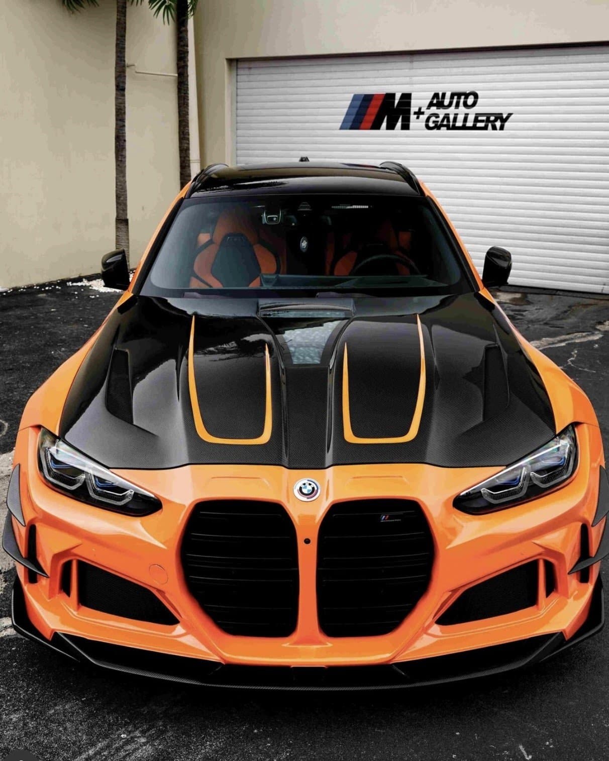 TeckWrap Tangerine Orange (CG40-HD) på folierad bil hos Dala AutoVision