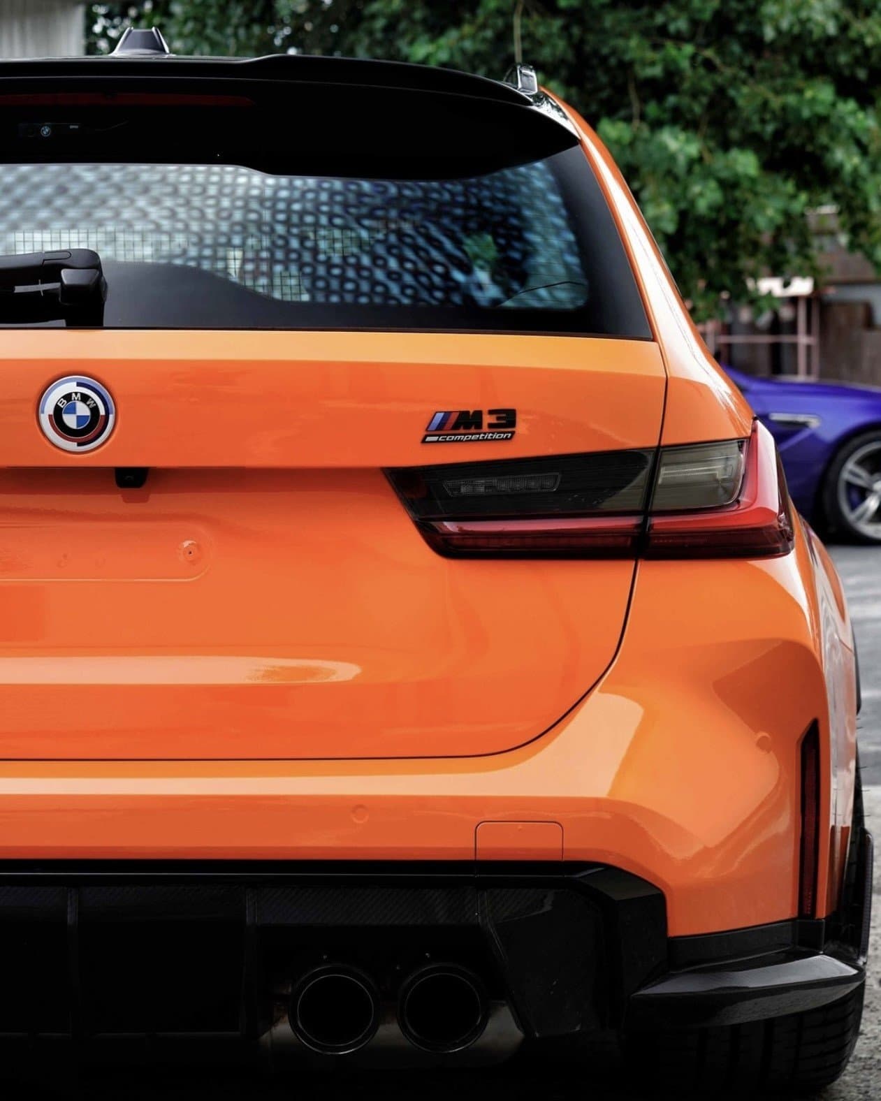 TeckWrap Tangerine Orange (CG40-HD) på folierad bil hos Dala AutoVision